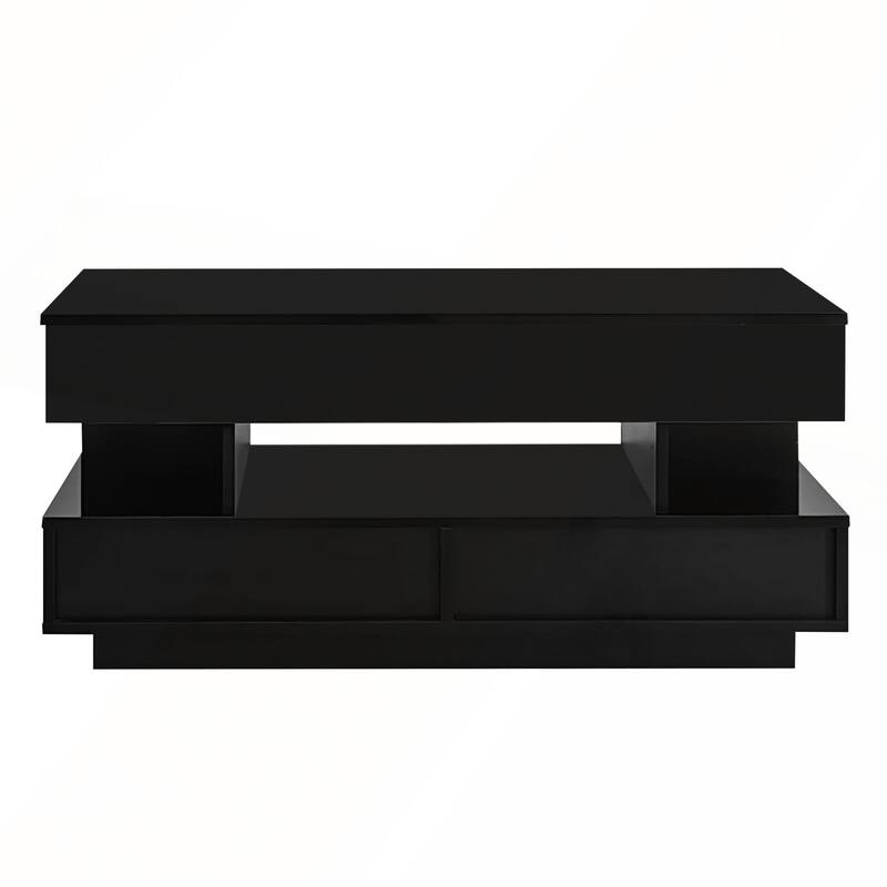 Modern Lift-Top Coffee Table with 2 Drawers