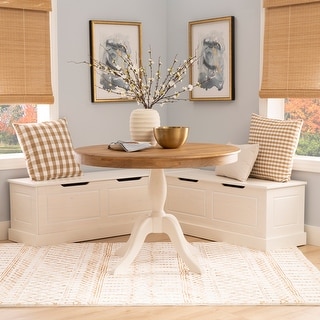 Josie Two Tone Backless Corner Nook Set