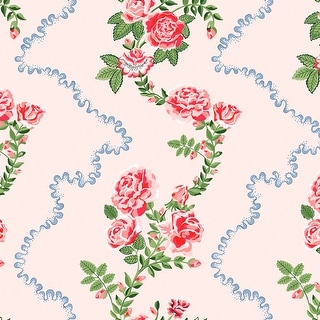 Cath Kidston Rose Flutter Pink Wallpaper