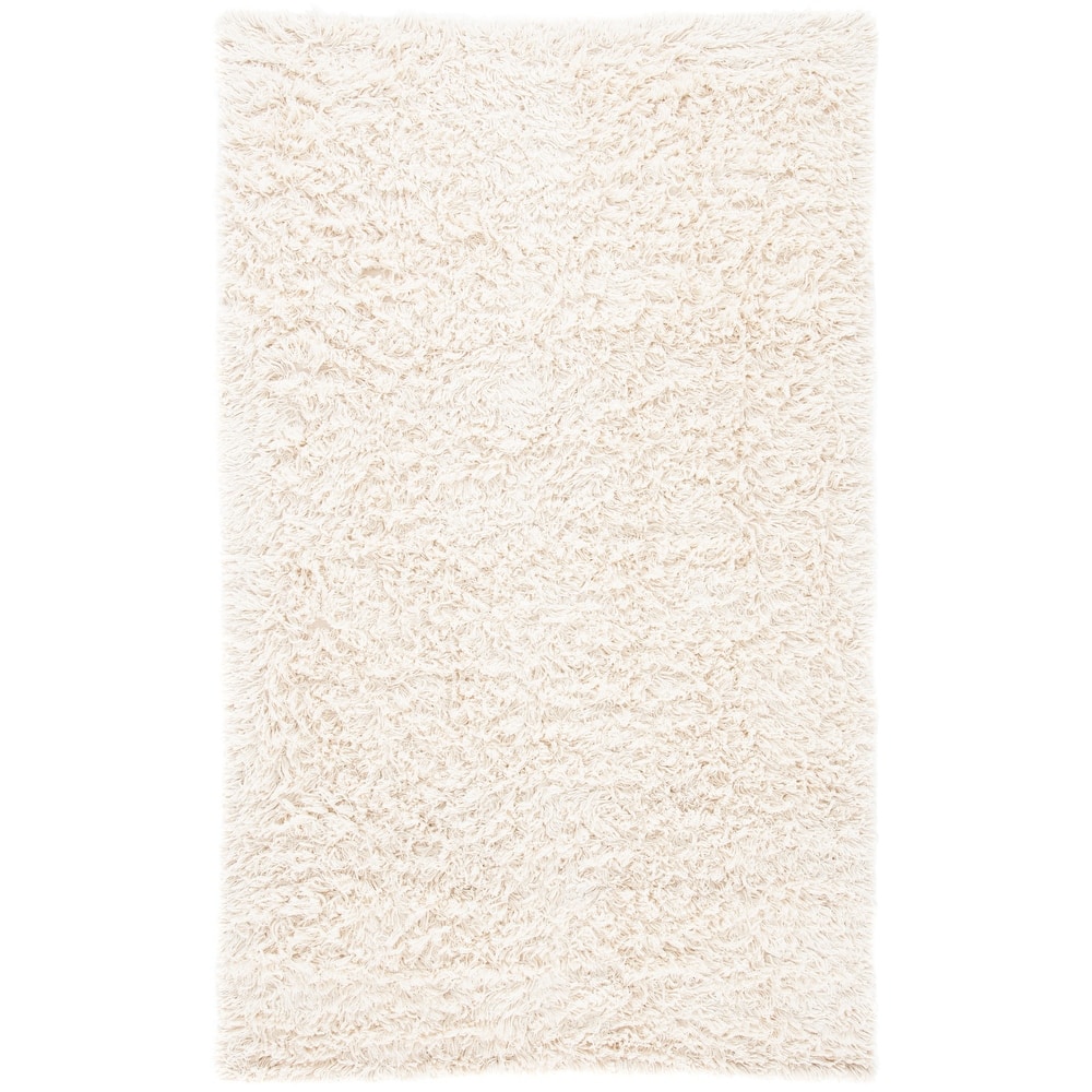 SAFAVIEH Handmade Shag Mariela Solid Wool Rug