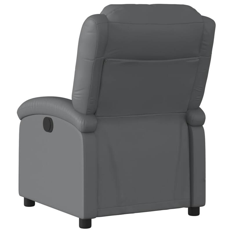 vidaXL Massage Recliner Chair Faux Leather, Metal, Plywood Standard