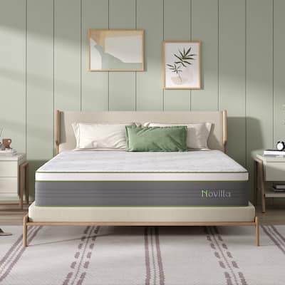 Novilla 12-inch CertiPUR-US Certified Hybrid Pocket Spring Mattress