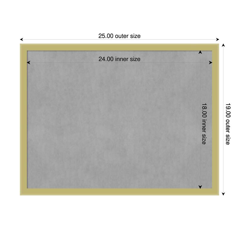 Amanti Art Incline Black Framed - 25 x 19 in - Incline Light Gold