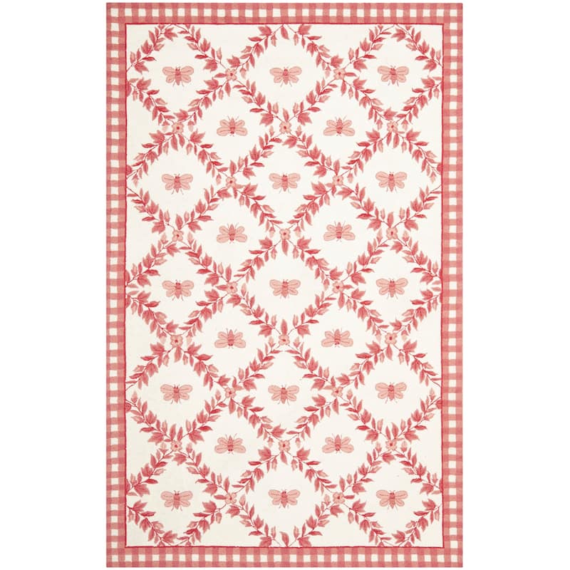 SAFAVIEH Handmade Chelsea Aubree French Country Trellis Wool Rug