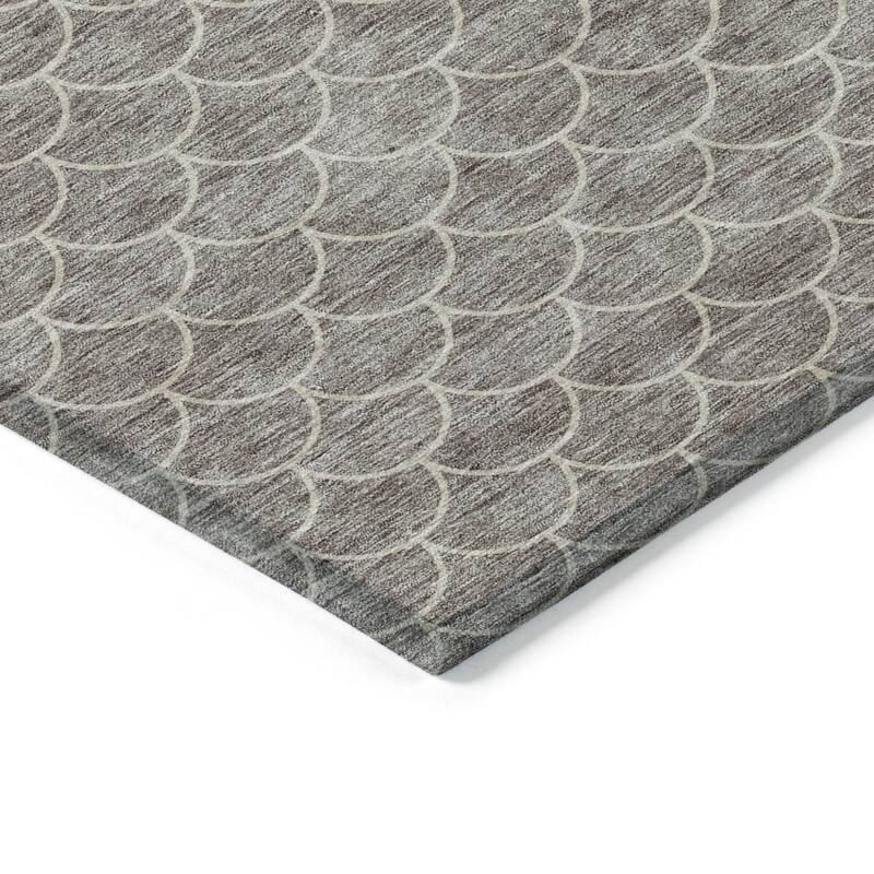 HomeRoots Geometric Transitional Rectangle Outdoor Rug