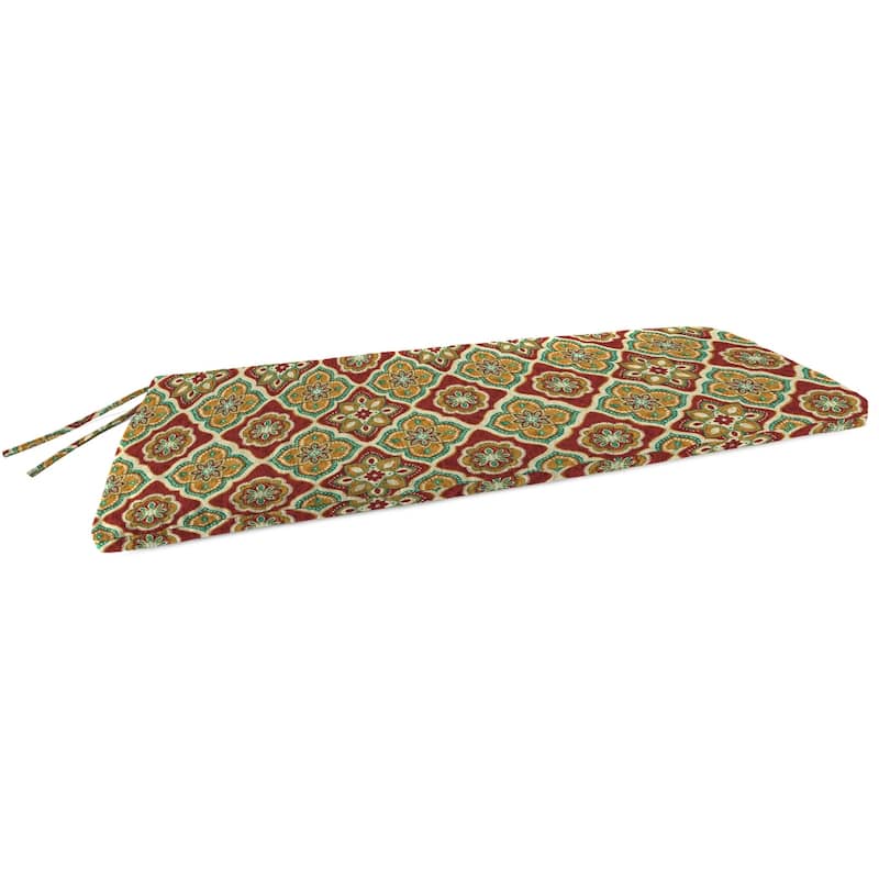48" x 18" Outdoor Bench Cushion with Ties - 18'' L x 48'' W x 3.5'' H