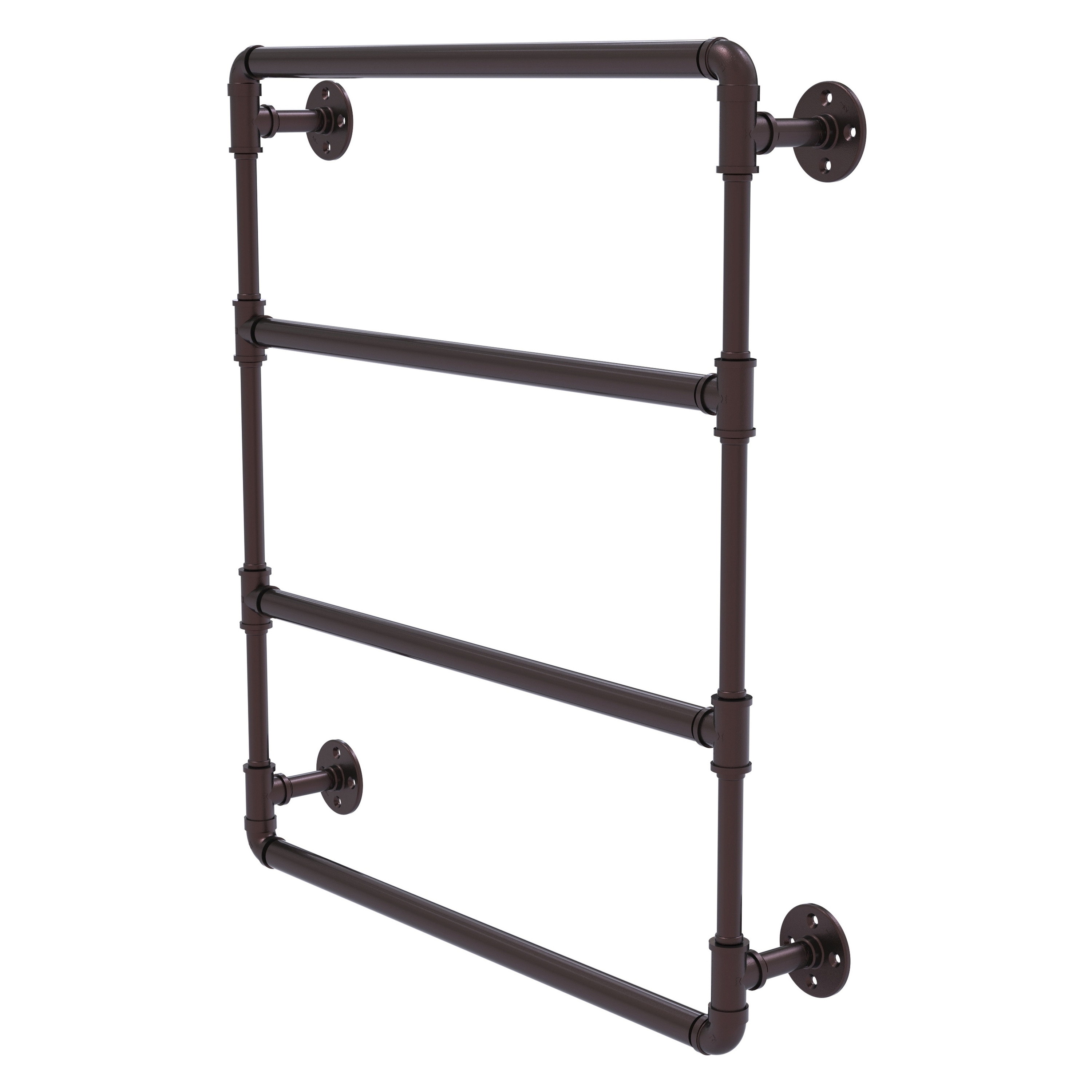 Pipeline Collection 24 in. Wall Mounted Towel Shelf in Matte Black Pipeline Collection 24 in. Wall Mounted Towel Shelf in Matte Black