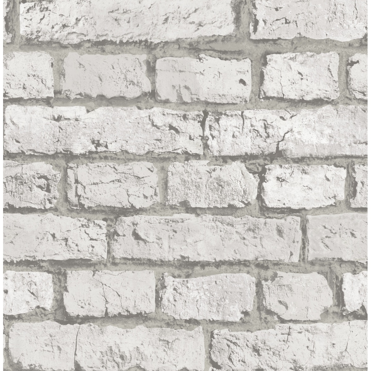 Seabrook Designs Structured Faux Brick Unpasted Wallpaper