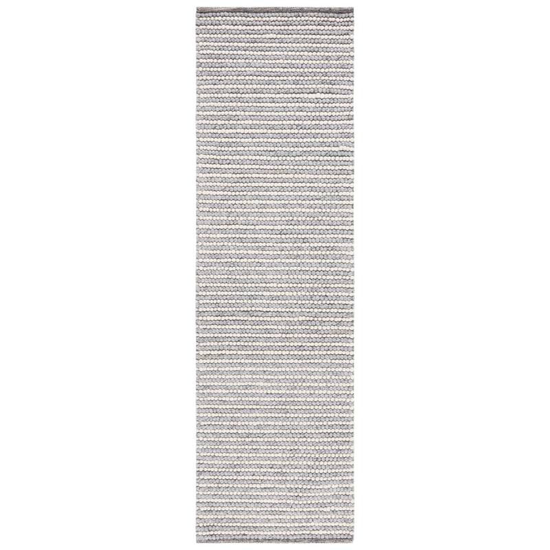 SAFAVIEH Handmade Natura Courtney Wool Rug - 2'3" x 8' Runner - Ivory/Grey