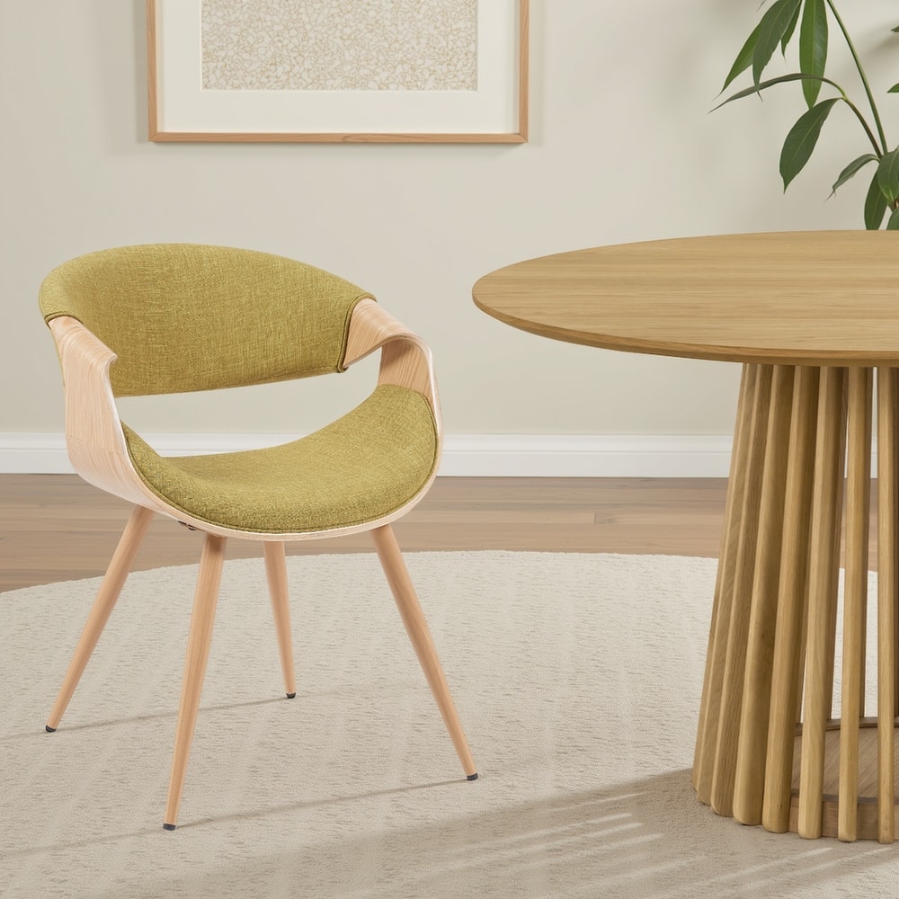 Carson Carrington Skibby Wood and Fabric Mid-century Dining Chair