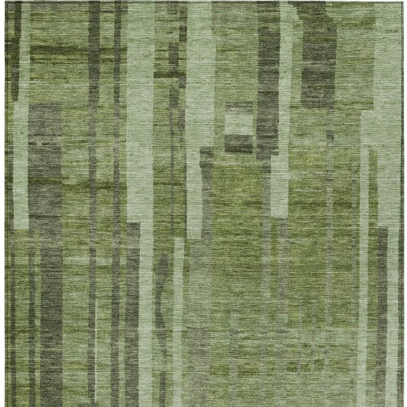 HomeRoots Striped Transitional Rectangle Outdoor Rug