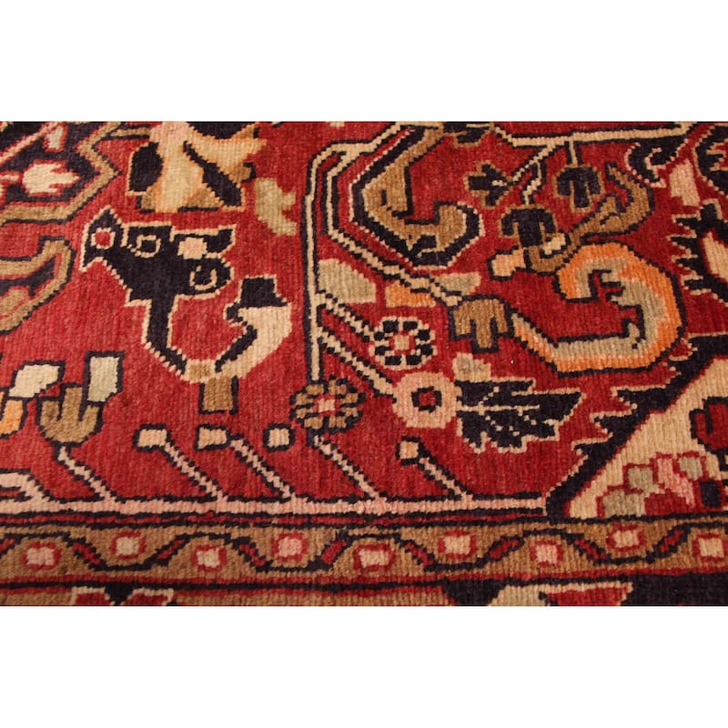 ECARPETGALLERY Hand-knotted Andelz Red Wool Rug - 3'11 x 6'9