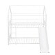 preview thumbnail 22 of 30, Twin Over Twin Kids Metal House Bunk Bed With Slide