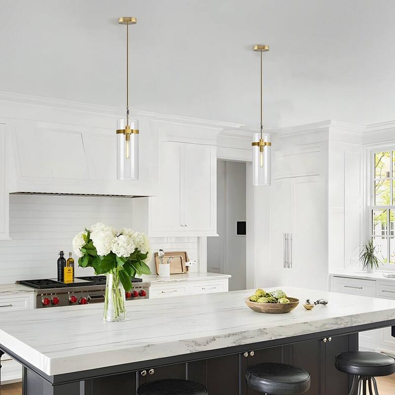 1 Light dining light fixtures gold pendant light glass chandelier light