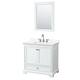 Option White, Chrome Trim, White Quartz Top