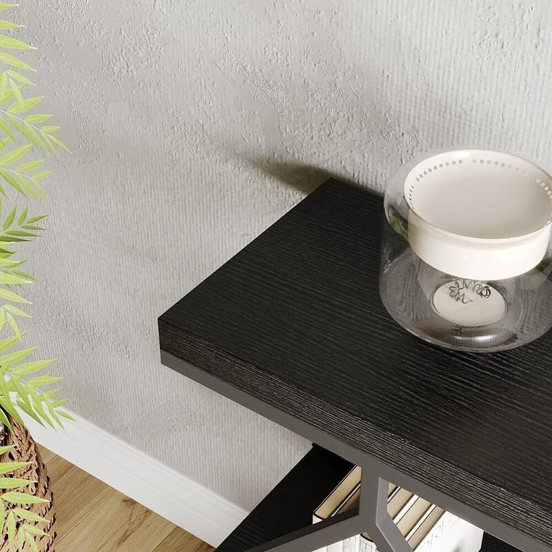 3-Tier Console Table, Entryway Table with Storage Shelf