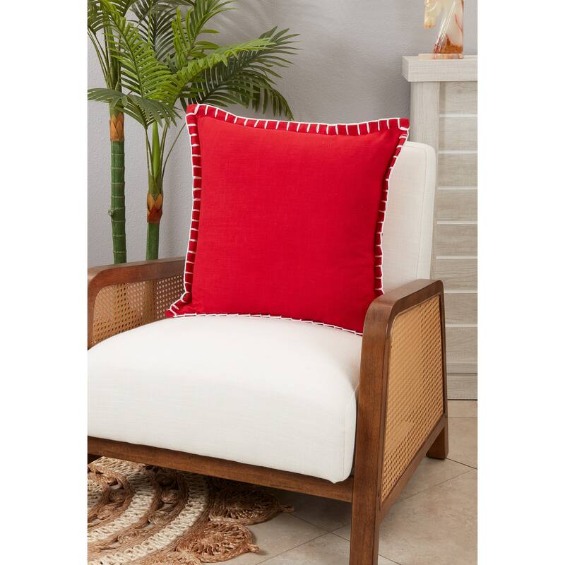 Simple Elegance Chunky Whip Stitch Throw Pillow