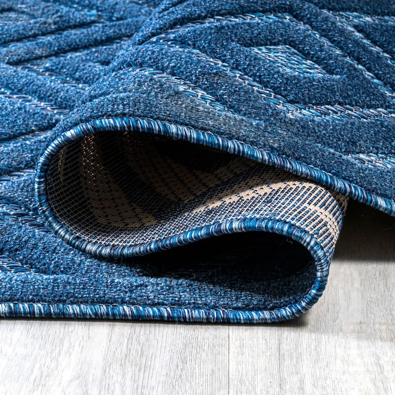 JONATHAN Y Ankara Neutral Diamond Trellis Indoor/Outdoor Area Rug