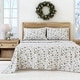 preview thumbnail 49 of 56, Linery & Co. Christmas Turkish Cotton Double-Brushed Flannel Bed Sheet Set California King - Little Holly