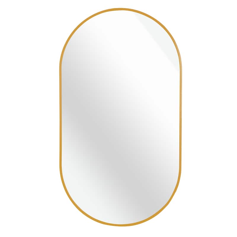 20 x 33 Inch Metal Oval Mirror,the frame is made of high quality aluminum alloy