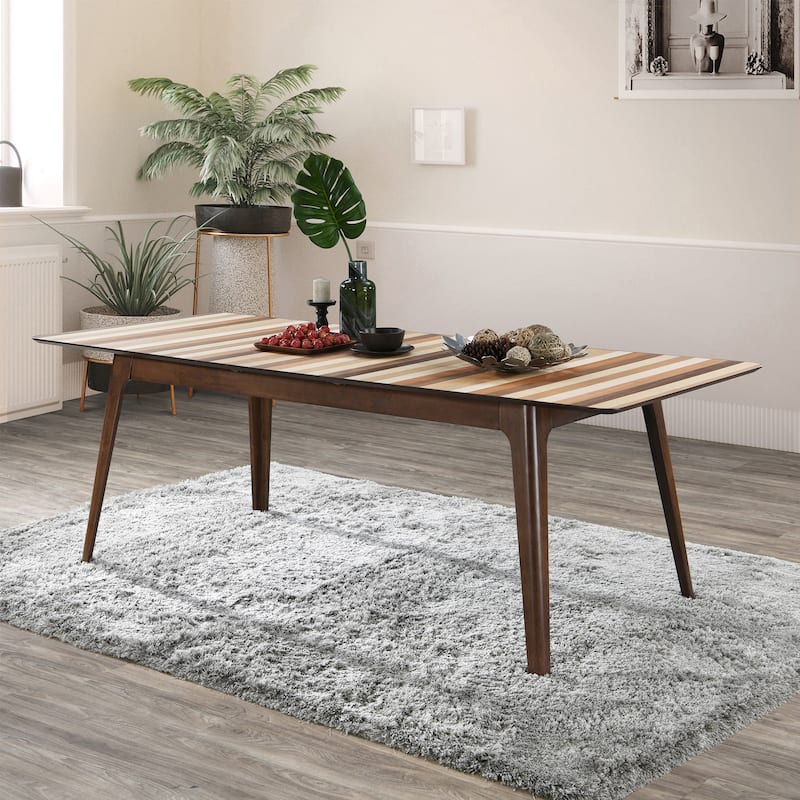 Fargo DT7 Extendable Multi-Colored Tonal Striped Dining Table