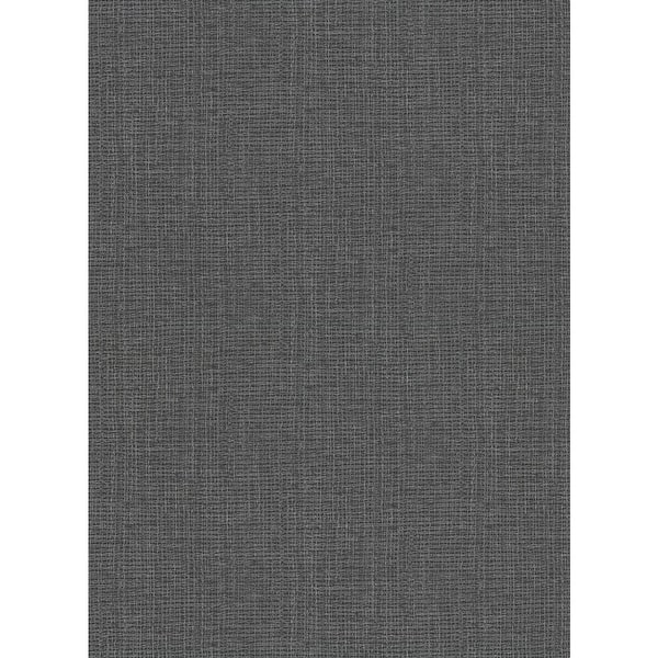Warner Claremont Black Faux Grasscloth Wallpaper Bed Bath & Beyond