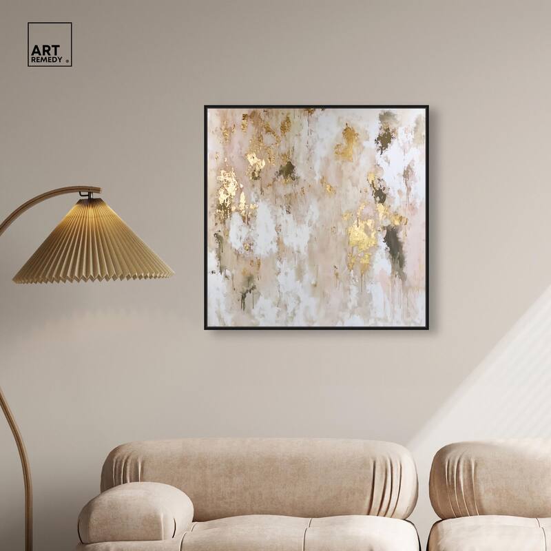Golden Glimmer Gesture II Canvas by Art Remedy