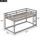 preview thumbnail 10 of 12, Sturdy Pine Wood Twin over Twin Low Floor Bunk Bed