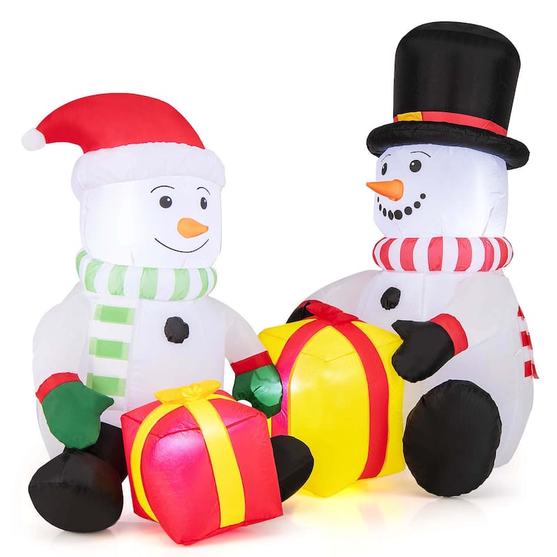 Christmas Inflatables Outdoor Indoor Cute Blow Up Christmas Decoration - Multi-colored - Multi-colored