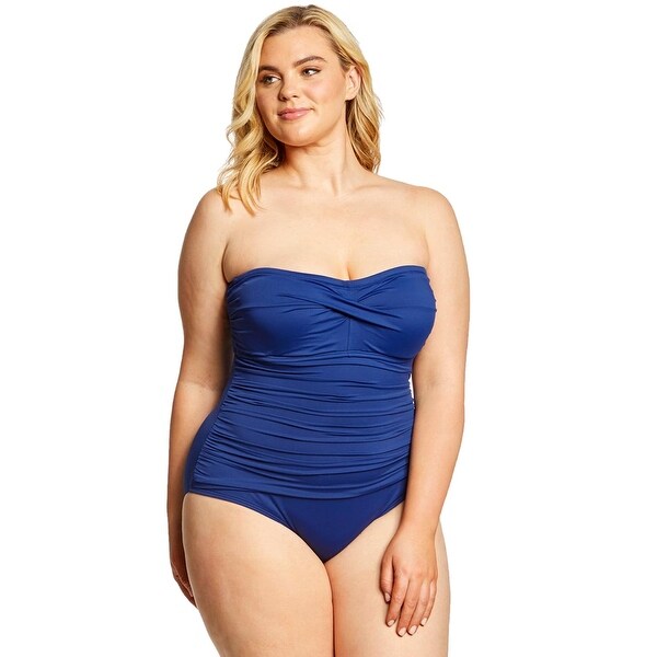 plus size bandeau swimsuit