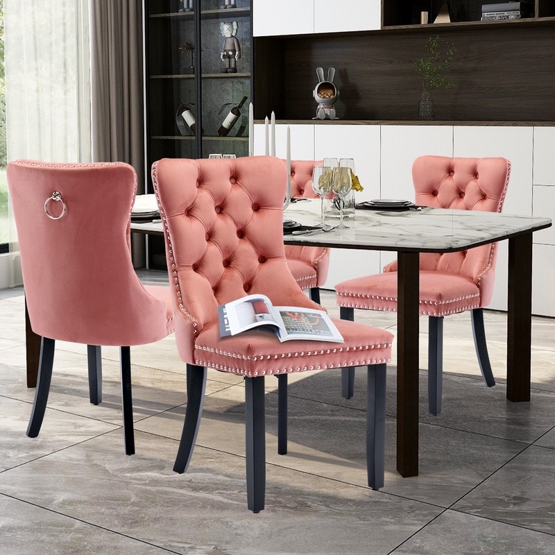 Pink Natural Finish Dining Chairs Bed Bath Beyond