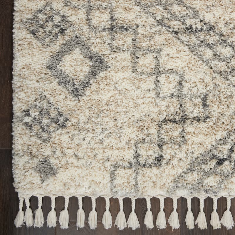 Nourison Scandinavian Shag Contemporary Tribal Area Rug