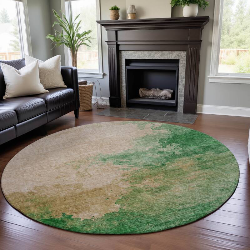 Premium Washable Super Soft Chic Modern Mayfield Rug - Peach - 8' x 8'