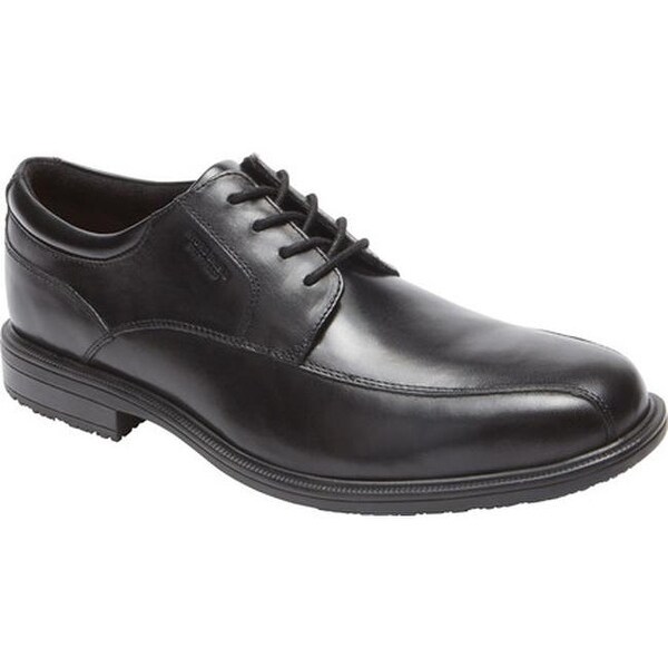 Rockport Men's Essential Details II Bike Toe Oxford Black Leather Overstock 15362636