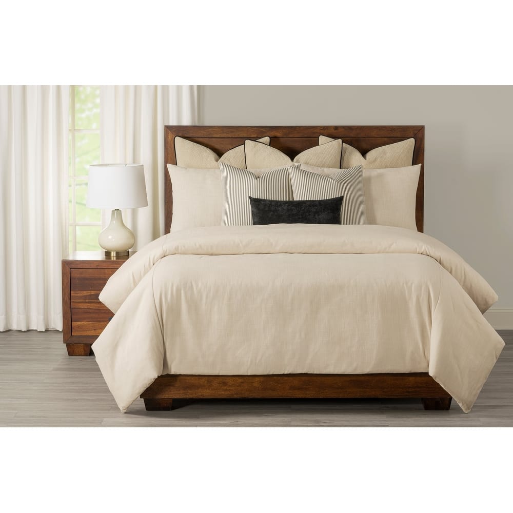 Zoa Linen Cream Duvet Cover and Insert Set