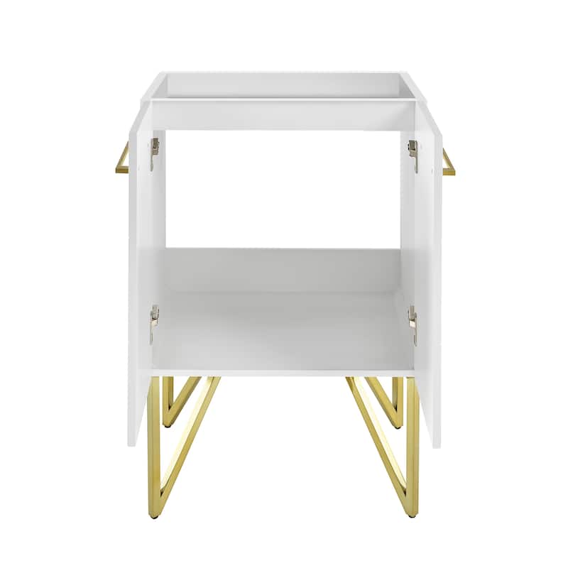 Annecy 24 White Bathroom Vanity Cabinet Only (Sm-Bv255W)