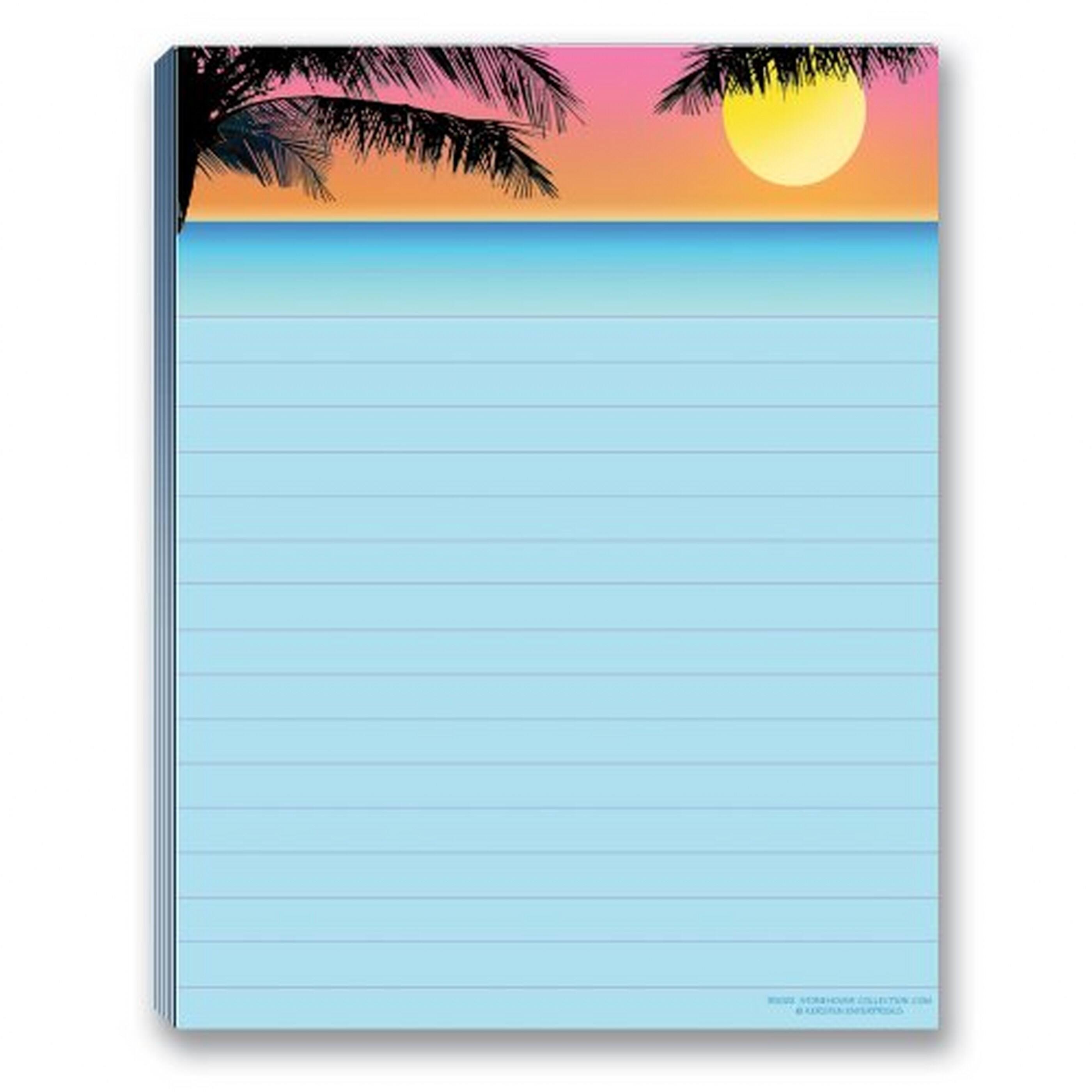 Stonehouse Collection Beach Notepad Pack 4 Assorted Beach Notepads