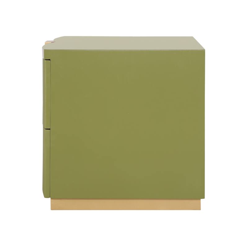 Christopher Knight Home - Lunera Modern Storage Nightstand with Fluted Design and Heavy Duty Base