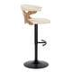 preview thumbnail 61 of 141, Carson Carrington Viby Adjustable Bar Stool with Rounded T Footrest (Set of 2)