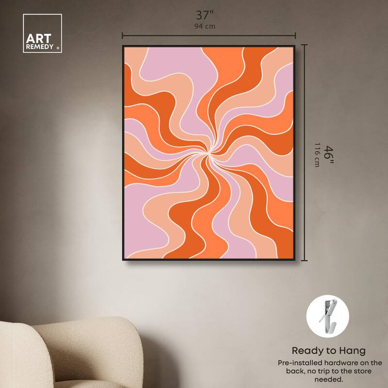 Carnaval Retro Curves II Canvas by Art Remedy