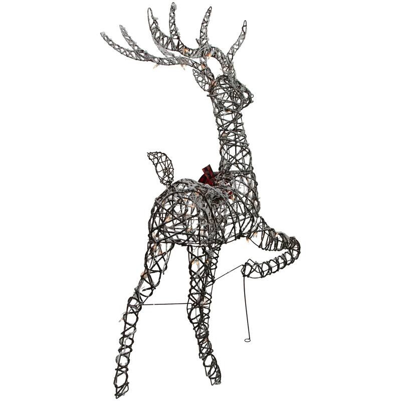 60.25" Lighted Reindeer Stag Christmas Decoration - Brown