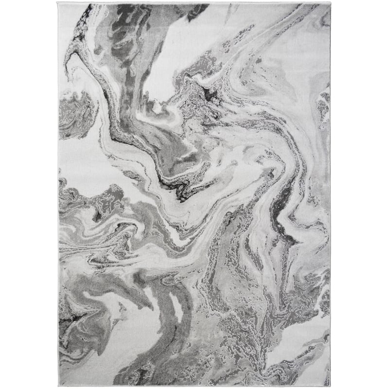 Everest Spirit Cream Contemporary Area Rug - 9'2"x12'6" - Cream