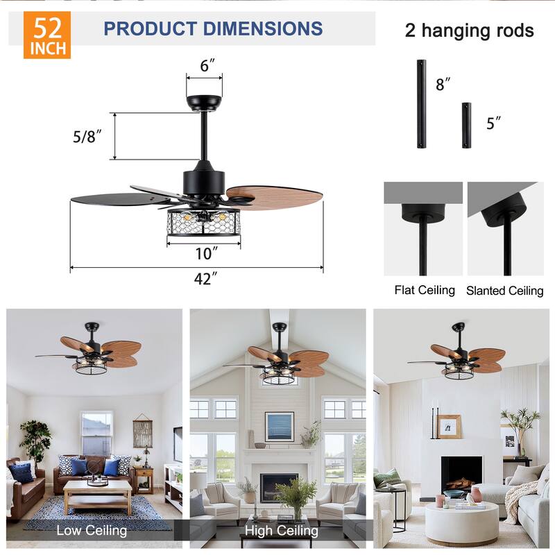 Ceiling Fan with Light Kit