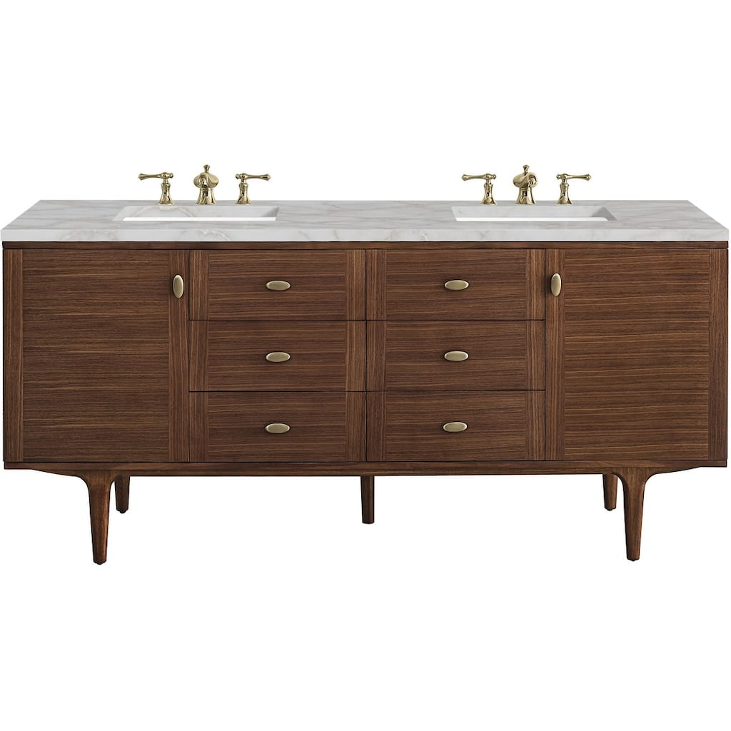 James Martin Vanities 670-V72-FVSL Amberly 72" Wall Mounted or Free