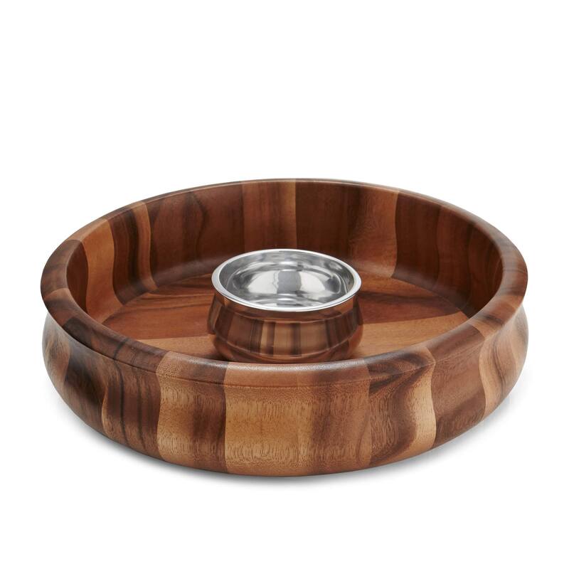 Nara Chip and Dip Bowl - 13” D x 3.5” H