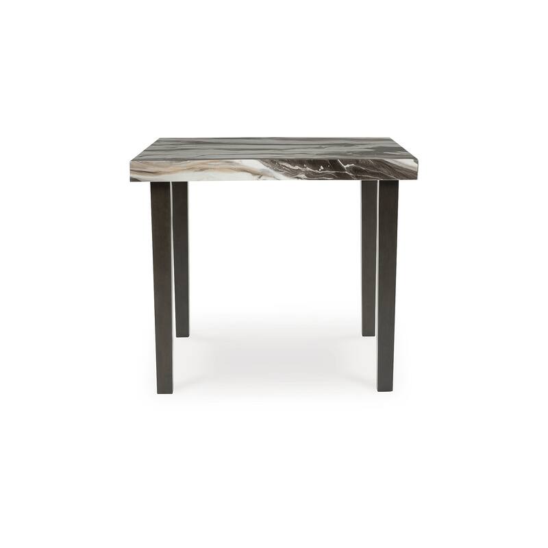 Signature Design by Ashley Zendalia Dark Brown/Gray Counter Height Dining Table - 42" W x 42" D x 36" H