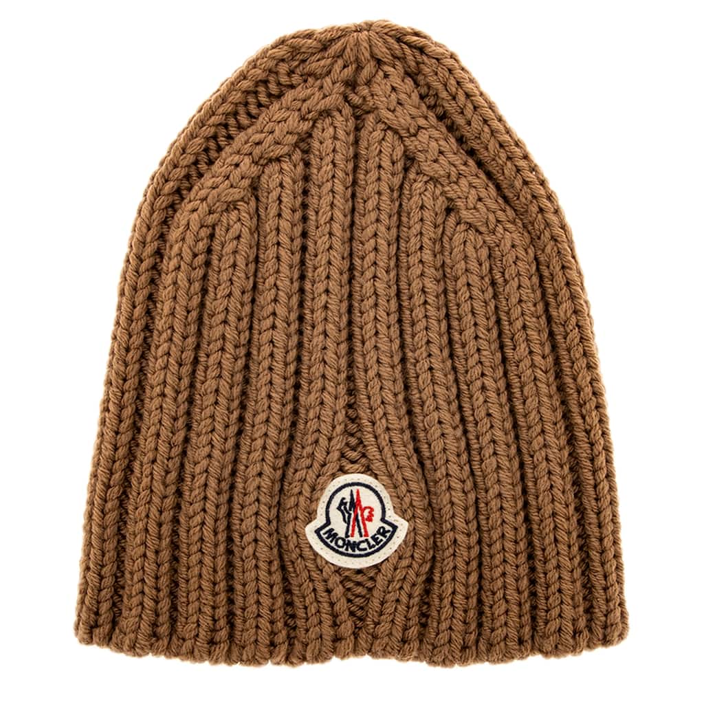 Moncler Rib Knit Wool Beanie