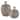 Uttermost Islander White Washed Vases (Set of 2)