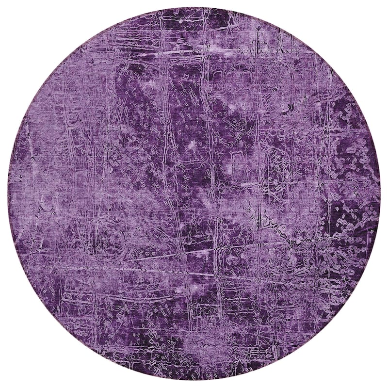 Almisi Artistic Abstract Weather Resistant Blended Style Outdoor Rug