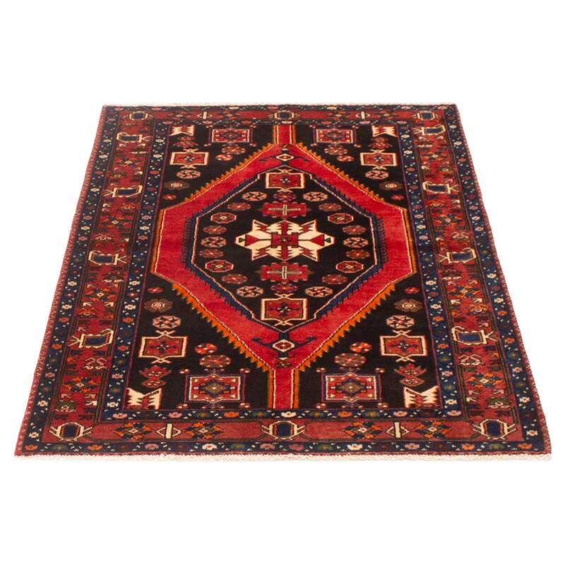 ECARPETGALLERY Hand-knotted Andelz Black Wool Rug - 4'6 x 6'5